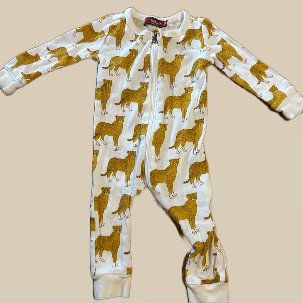 Milkbarn Baby Zip Up Footie Onesie